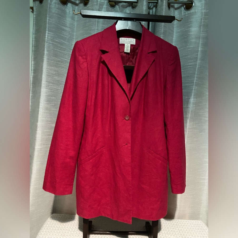Norton McNaughton Vibrant Red Blazer